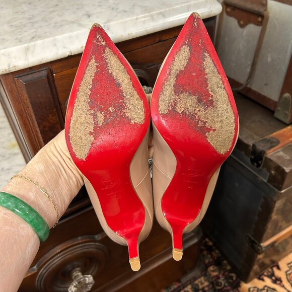 Christian Louboutin Pigalle 100 Nude Napa Pumps size 41 - Picture 5 of 7